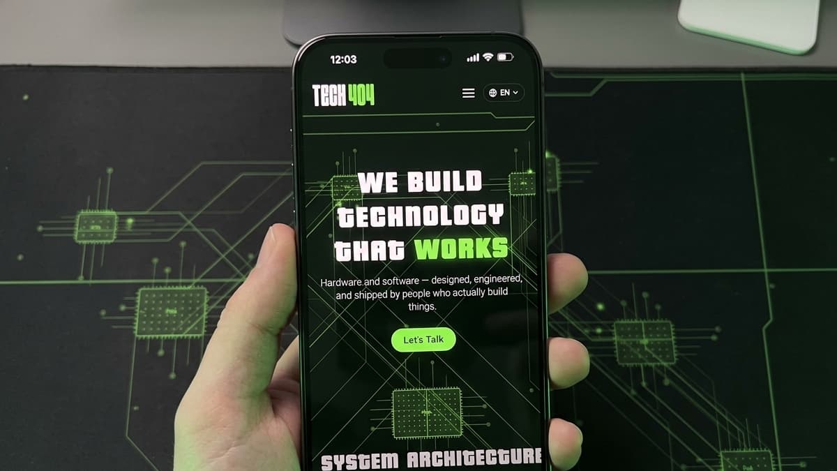 Cover image for Tech404 Studio — Hardware & Software Engineering Agency