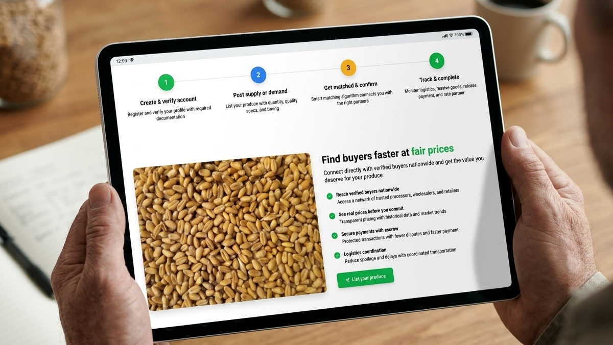 AgroLink — B2B agritech marketplace, screen 2