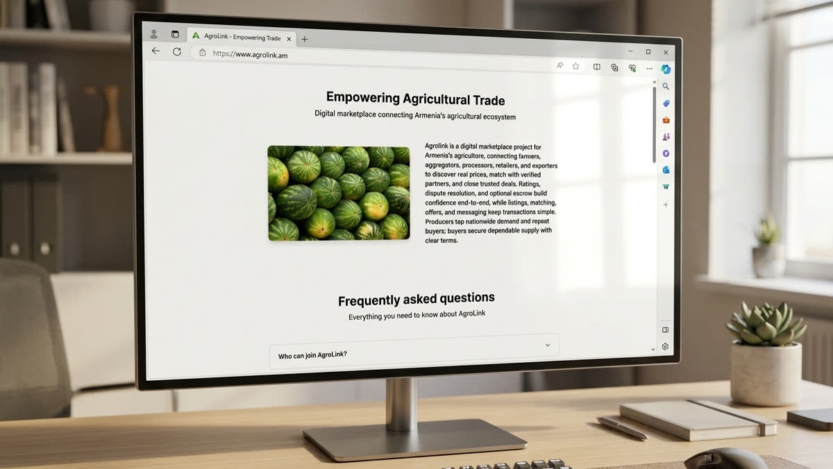 AgroLink — B2B agritech marketplace, screen 3