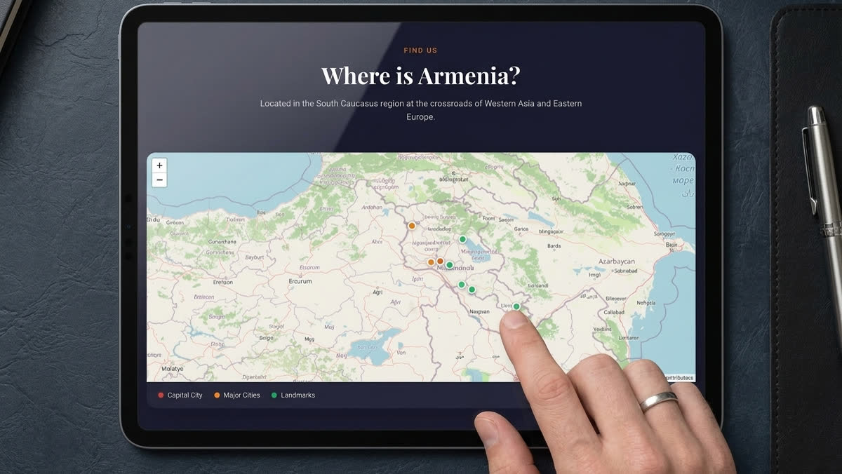 Armenia 404 — Travel & tourism platform, screen 2