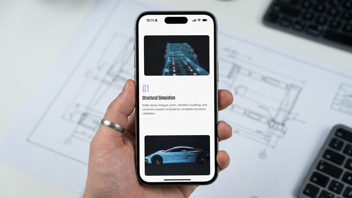 Astrion Systems — Engineering simulation consultancy, screen 2