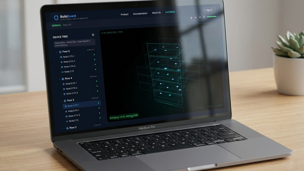 BuildGuard — IoT structural monitoring, screen 4