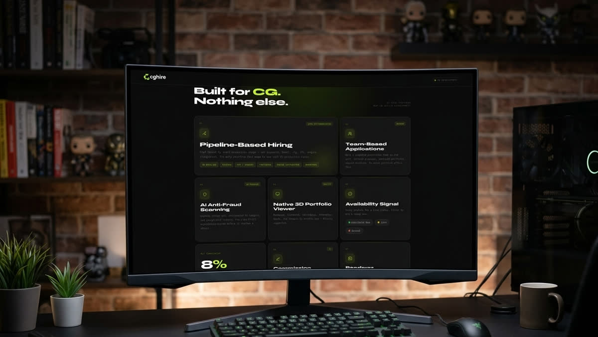 CGHire — 3D & VFX talent platform, screen 3