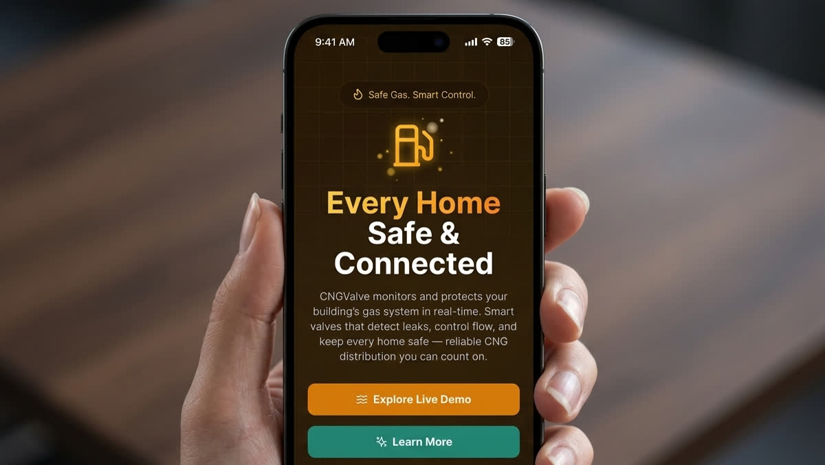 CNG Valve — Smart gas safety monitoring