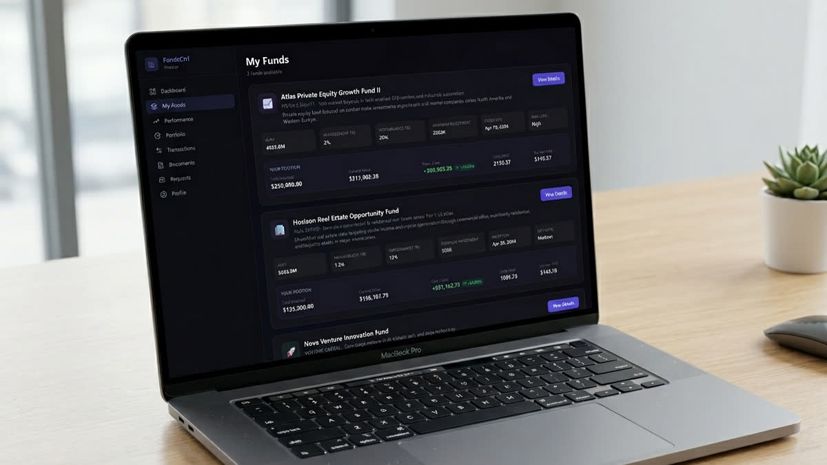 FondsCtrl — Private equity portfolio tracker, screen 2