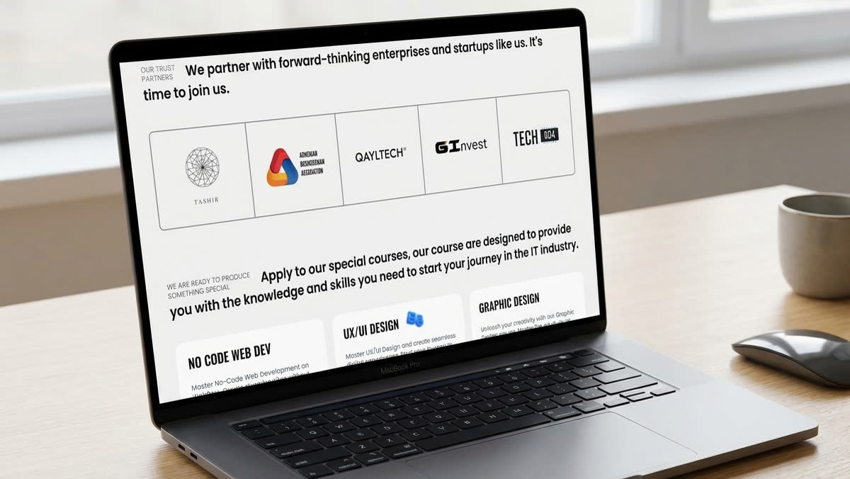Group 404 (legacy) — IT education & academy portal, screen 4