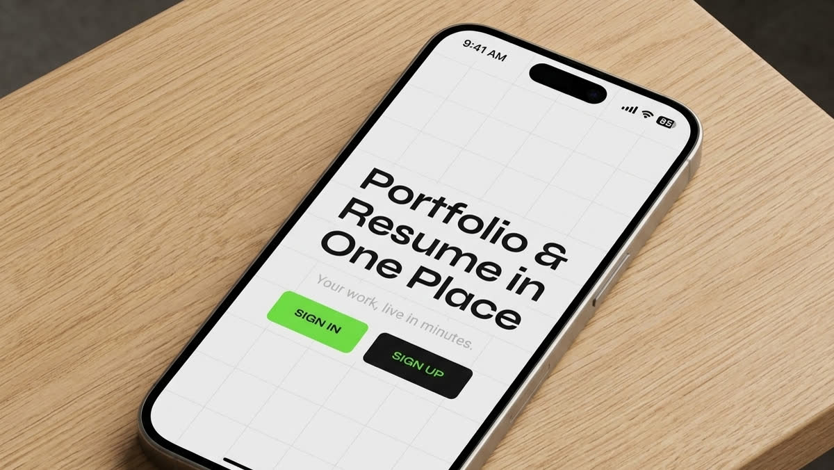 Portfolio 404 — Portfolio & resume builder, screen 3
