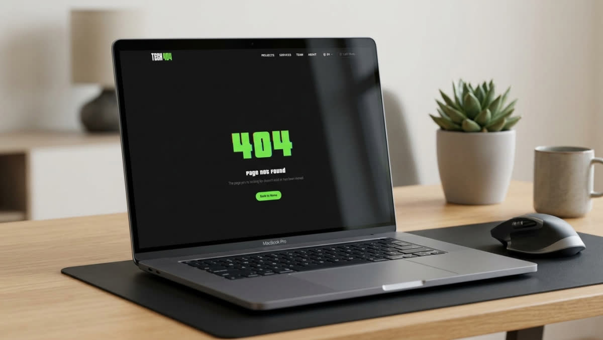 Tech 404 — Hardware & software agency, screen 4