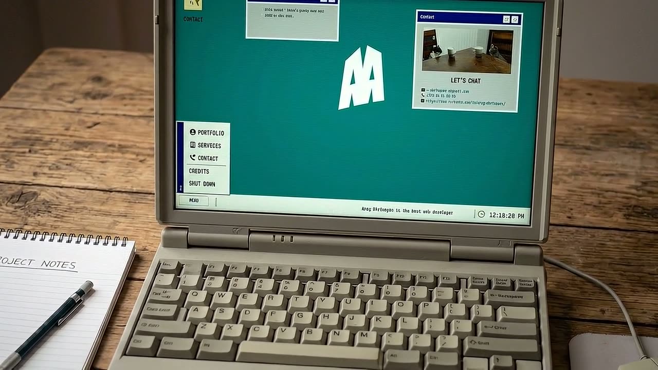 Still from Retro OS Portfolio — Personal promo